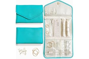 Altitude Boutique Travel Jewelry Organizer Roll Foldable Jewelry Case for Journey Packing Vacation-Rings, Necklaces, Bracelet