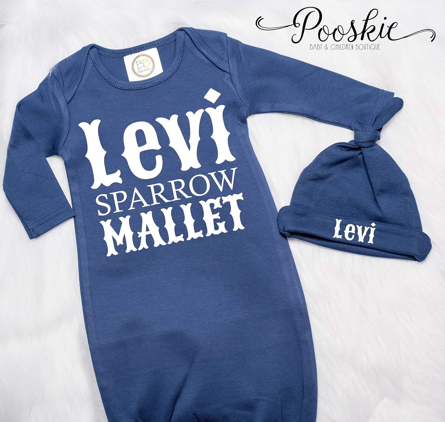 personalized baby gown boy