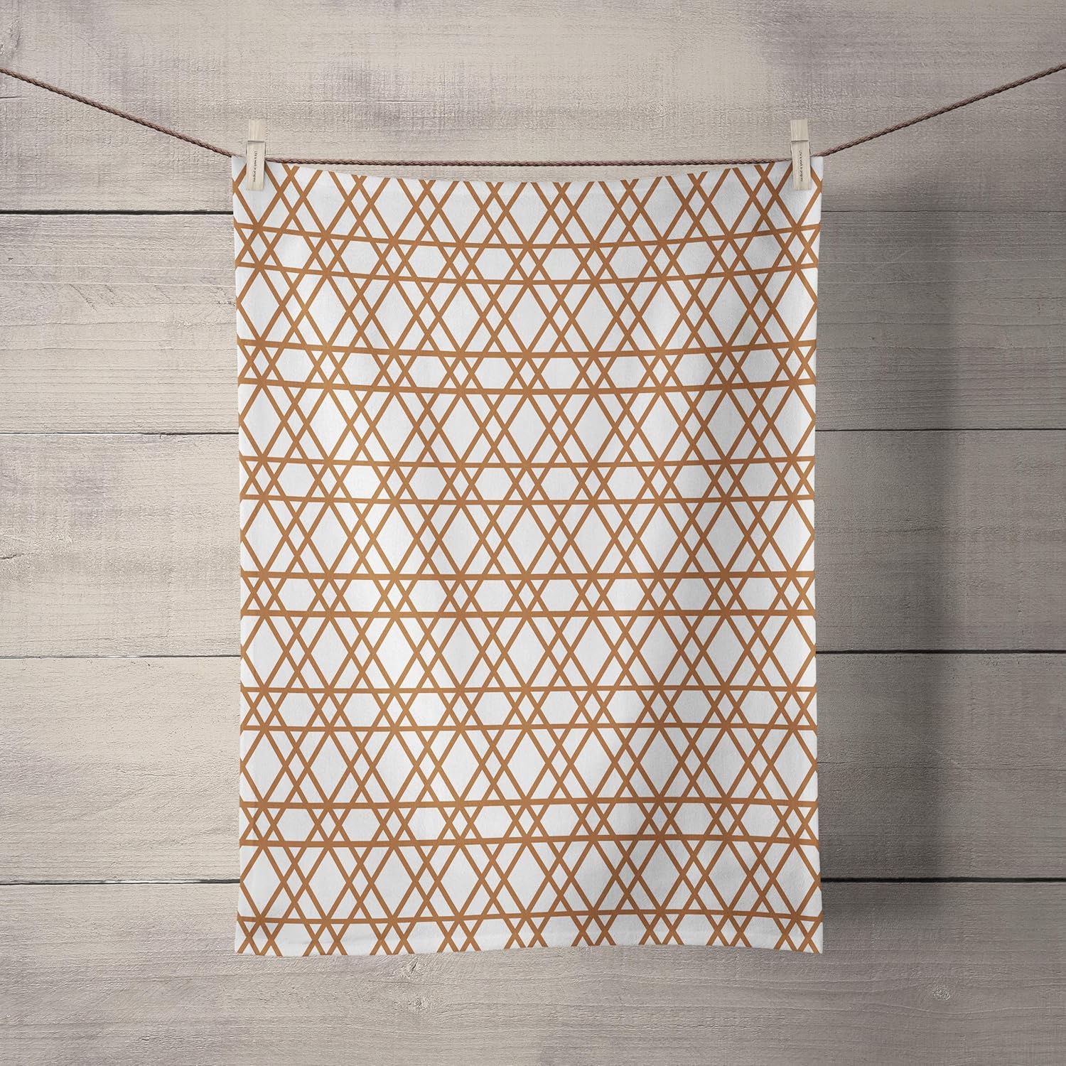 Double copper lines geometric diamond design Tea towels Amazon.co.uk