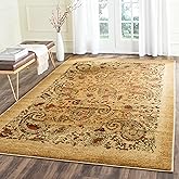 SAFAVIEH Lyndhurst Collection Area Rug - 8' x 11', Beige & Multi, Traditional Paisley Design, Non-Shedding & Easy Care, Ideal