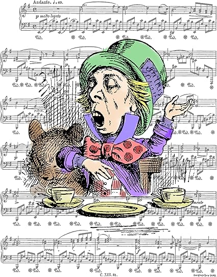 Amazon Com 11x14 Fine Art Print We Re All Mad Here Mad Hatter