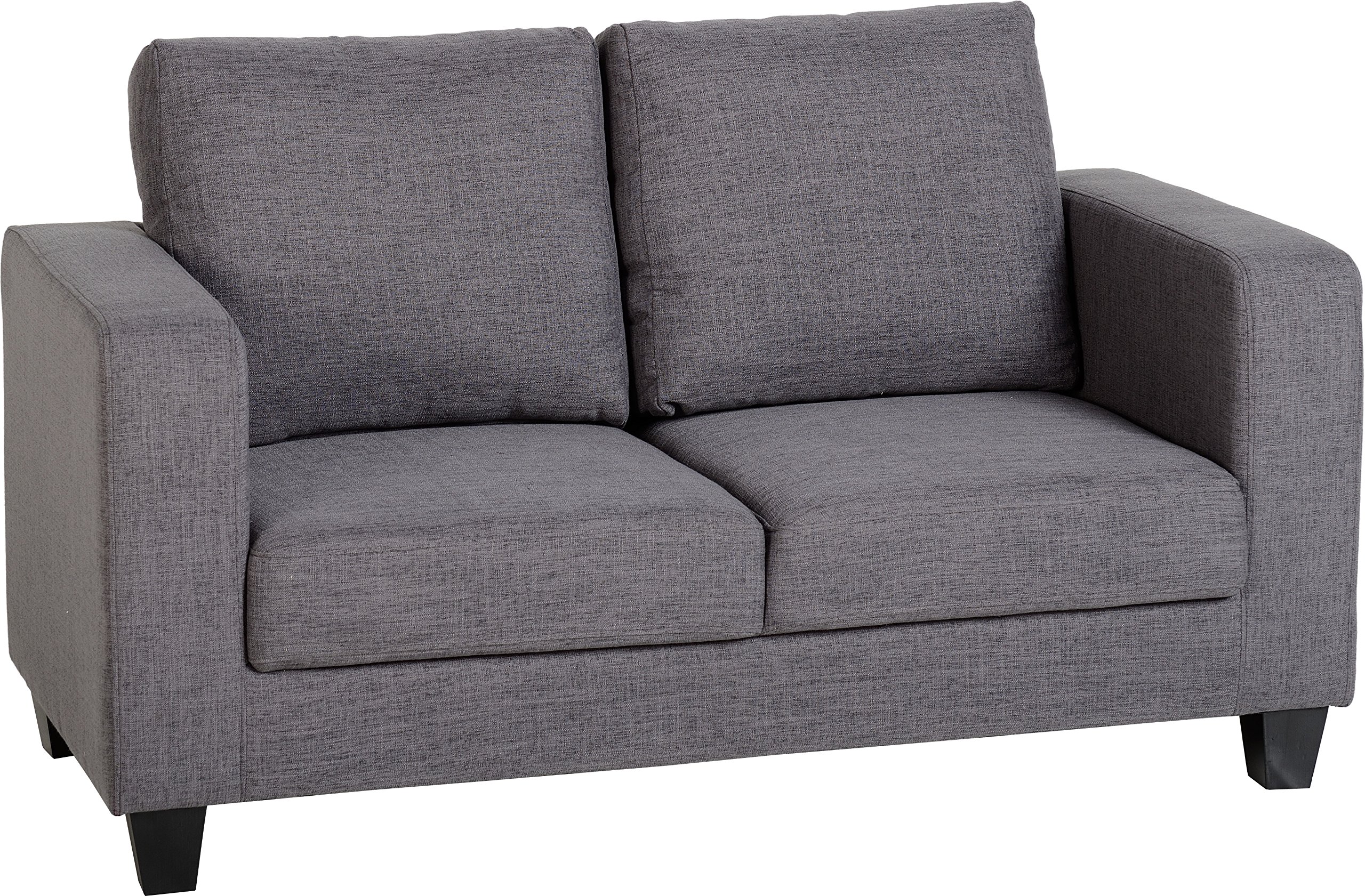 Seconique Tempo Two Seater Sofa in Grey Fabric