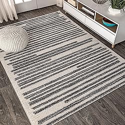 JONATHAN Y MOH207A-8 Khalil Modern Berber Stripe