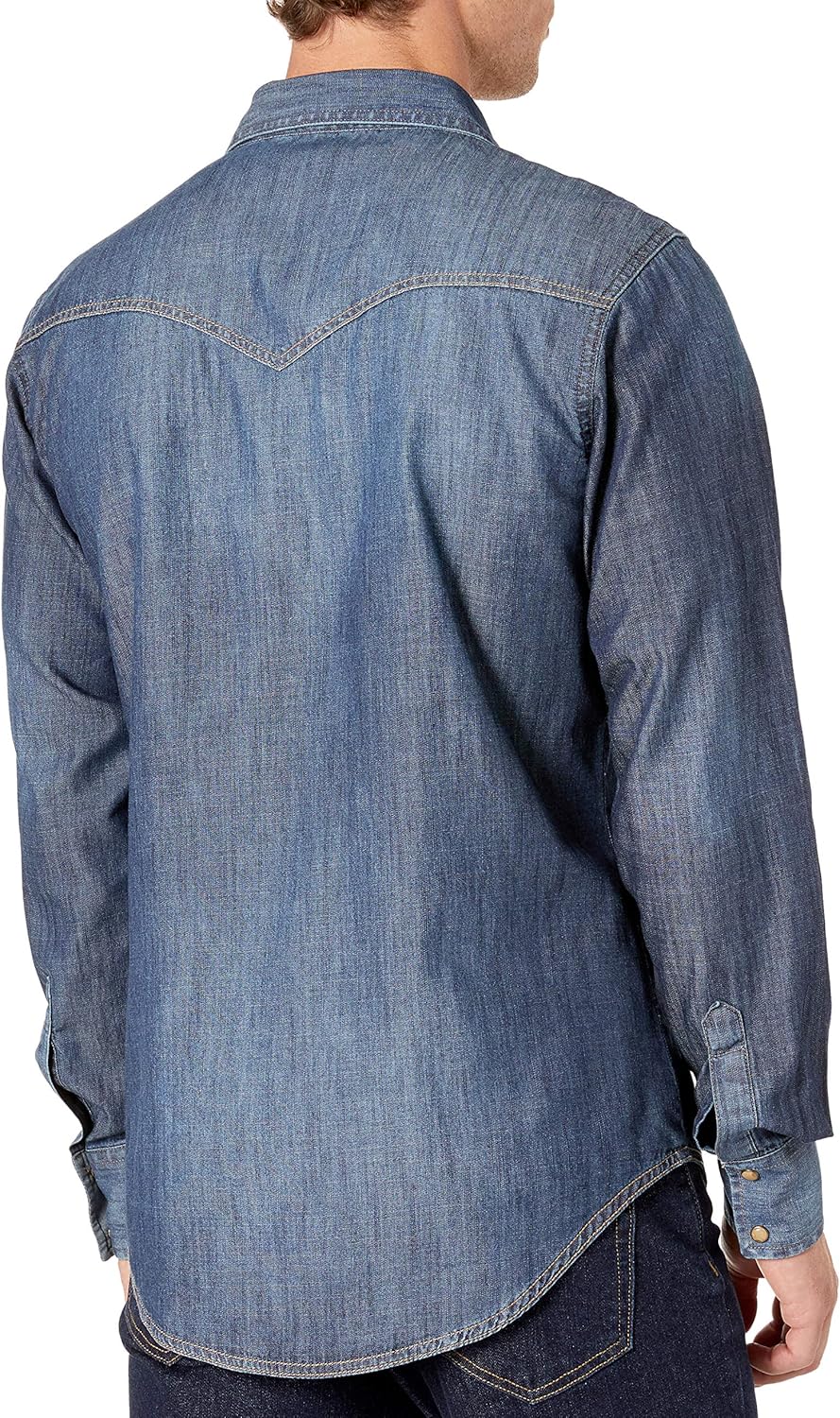 Wrangler Men's Retro Two Pocket Long Sleeve Snap Shirt: Clothing