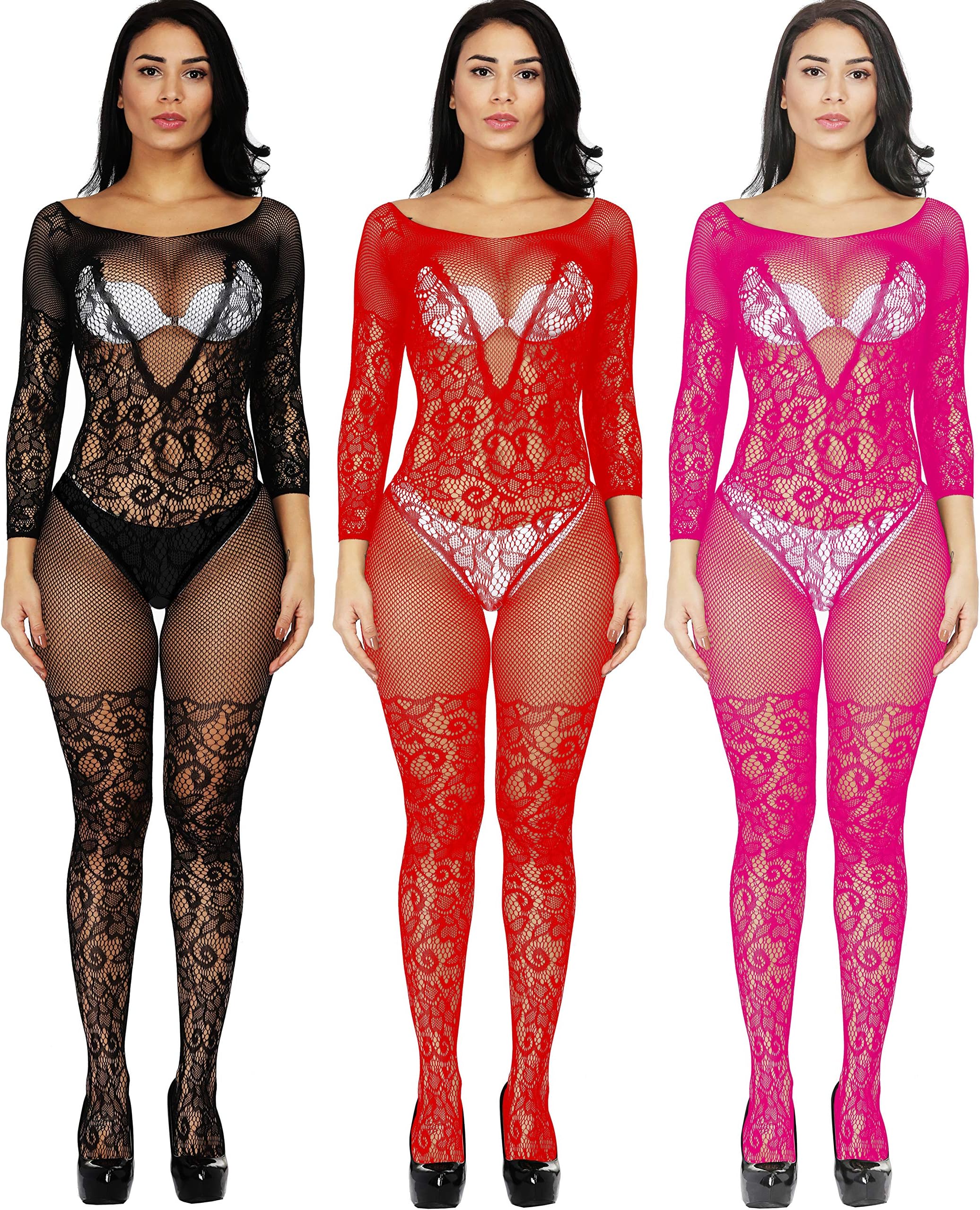 Black bodystocking，Bodystockings， Plus Size Babydoll， Lingerie Teddy ，Nightie Leotard ，Body Suit Stocking