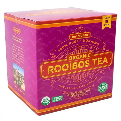 Rooibos Tea, USDA Certified Organic Tea, MY RED TEA. Tagless South