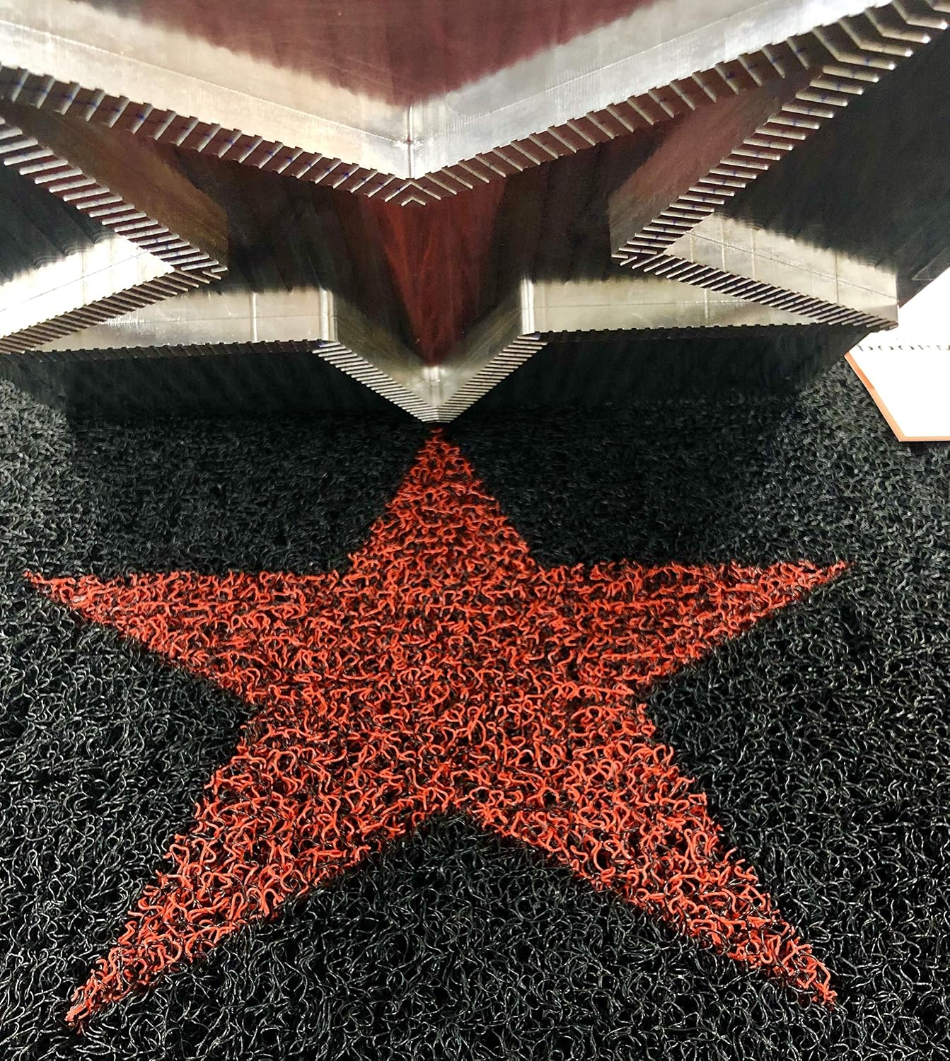 Nicoman STAR Door Mat|Entrance Barrier Dirt-Trapper Floor Mat|Patio Garden Conservatory Doormat|Indoor Outdoor Matt (75x44cm,Black with Grey Star) - Image 5