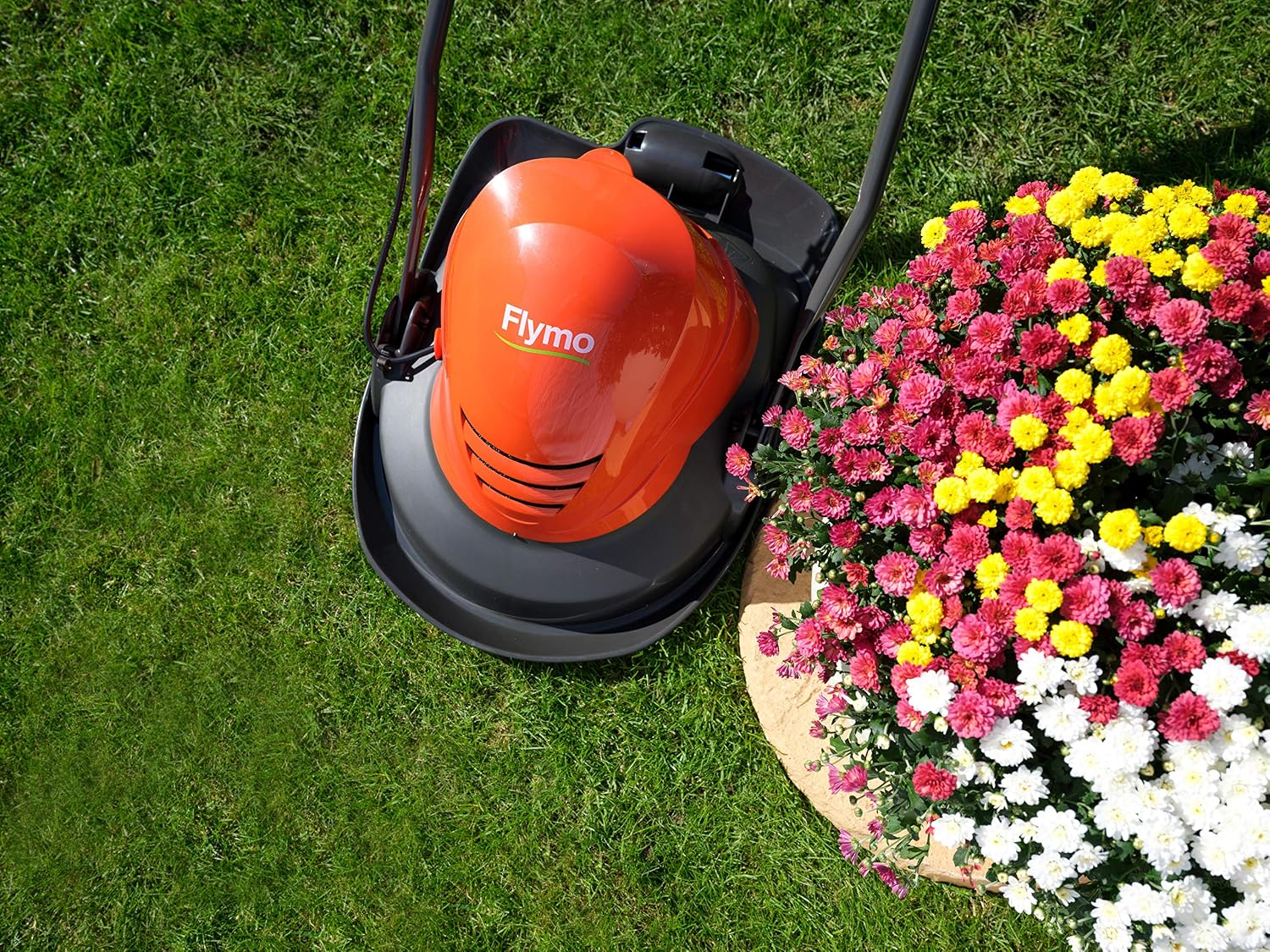 Flymo Turbo Lite 260 Electric Hover Lawn Mower, 1400 W, 26 cm Cutting Width, Orange - Image 5