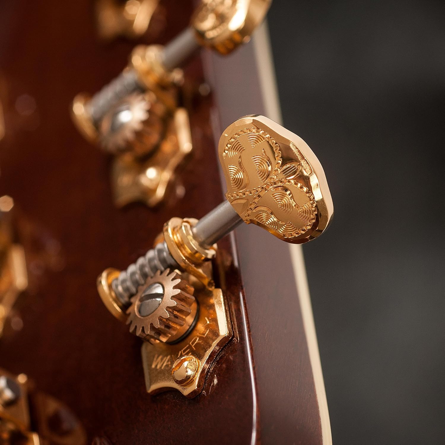 for Solid Pegheads 3L//3R Nickel Waverly Guitar Tuners with Butterbean Knob...