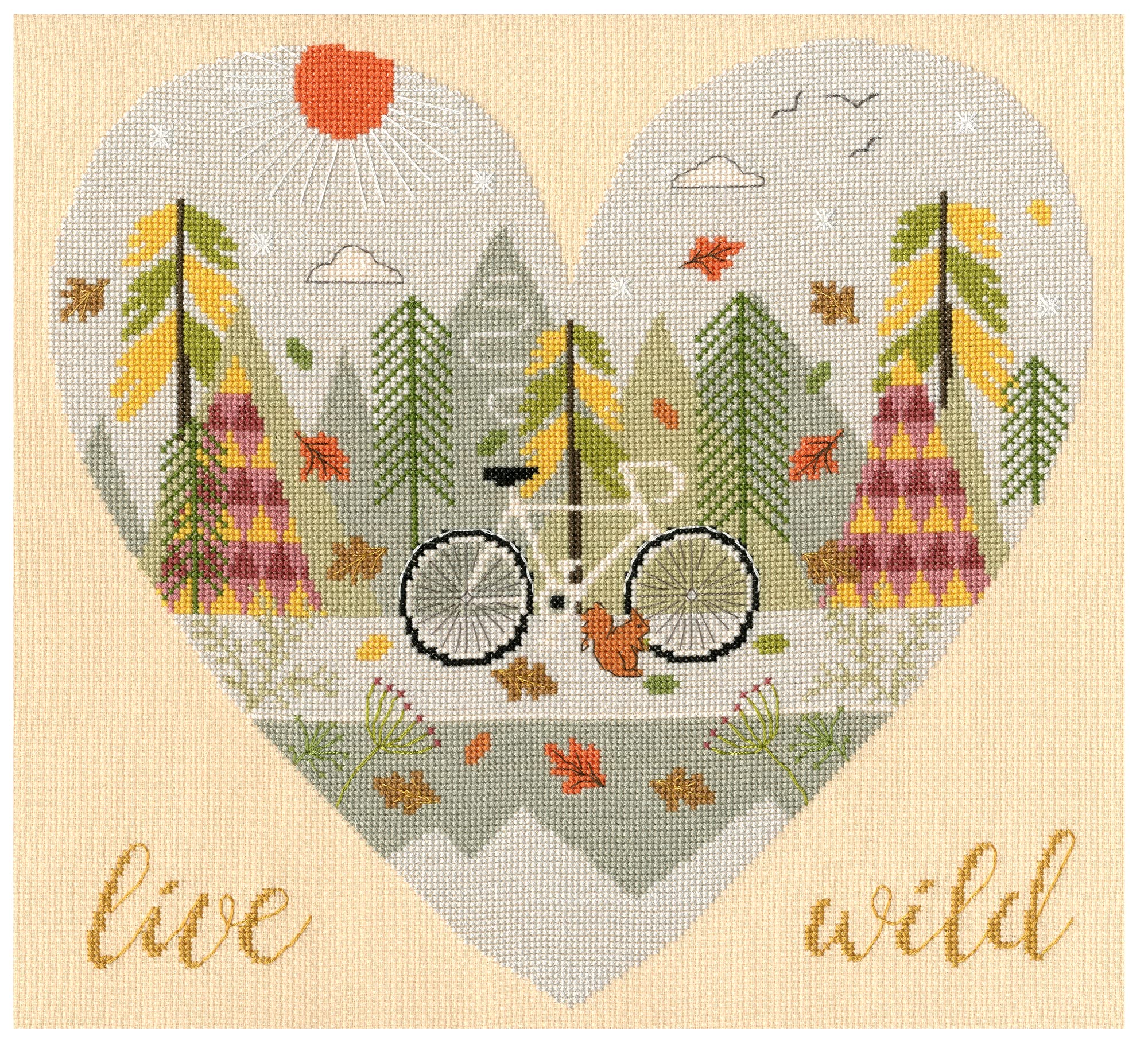 Bothy Threads Cross Stitch Kit - Live Wild