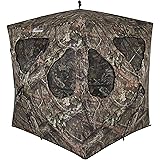Ameristep Brickhouse 3-Person Easy Set-Up Low-Noise Hunting Camouflage Ground Blind, Mossy Oak Break Up Country
