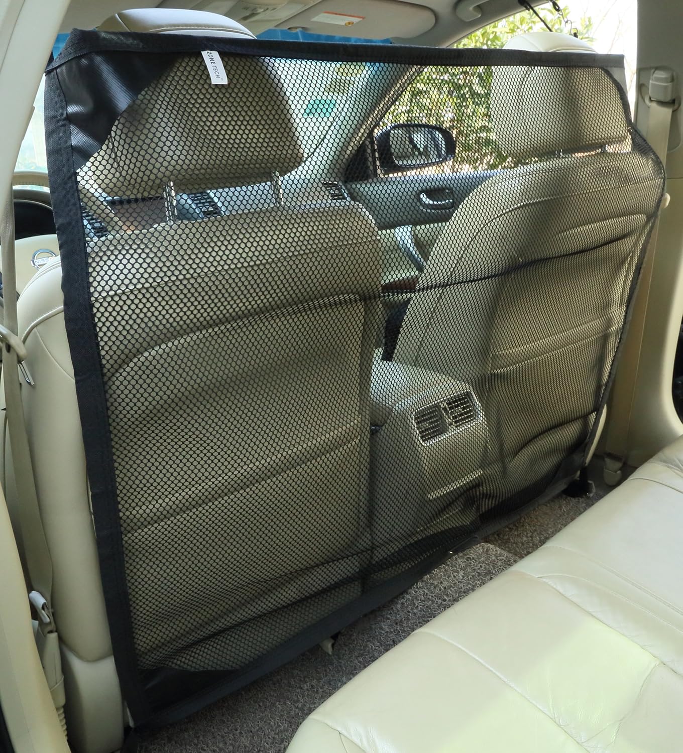 Zone Tech Vehicle Car Travel Pet Car Back Seat Net Mesh Dog Barrier