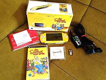 PSP Konsole Slim&Lite Simpsons gelb Limited Edition