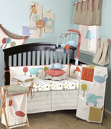 zoo animal crib bedding