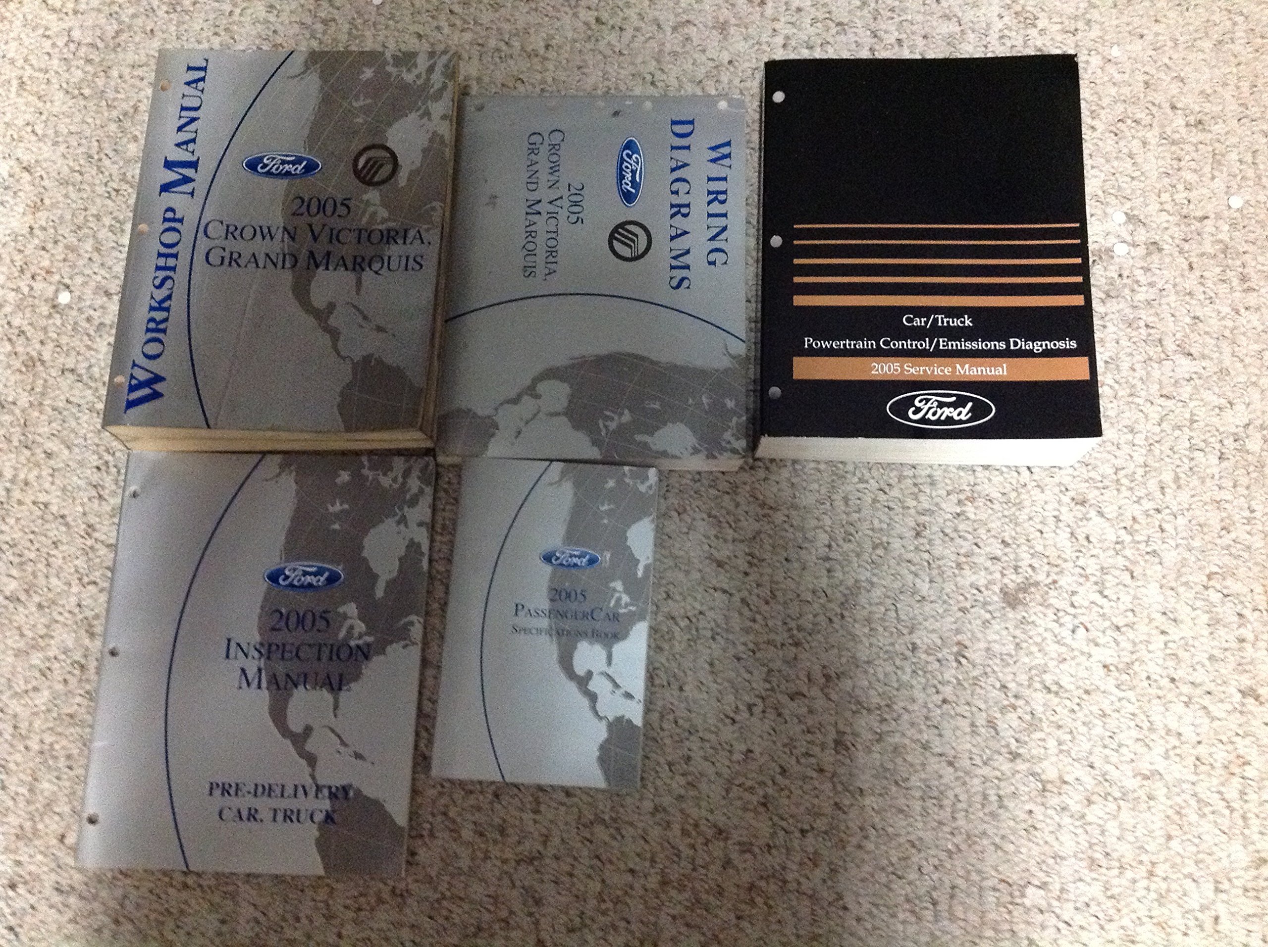 2005 FORD CROWN VICTORIA & Mercury Grand Marquis Service Shop Repair Manual  Set Paperback – 2005