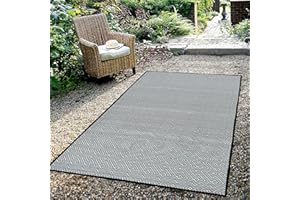 ARSUK Outdoor Rug, Picnic Beach Blanket Patio Deck Garden Mat Indoor Camping Tent Carpet Plastic Straw Reversible, 210x150cm