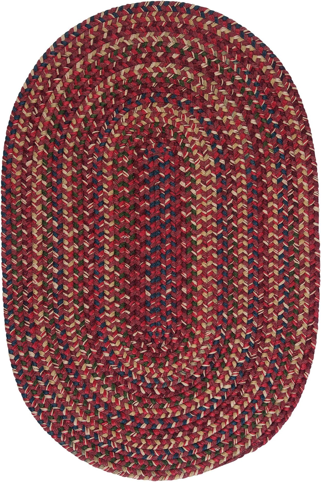 Midnight Rug, 2 by 3-Feet, Burnt Brick