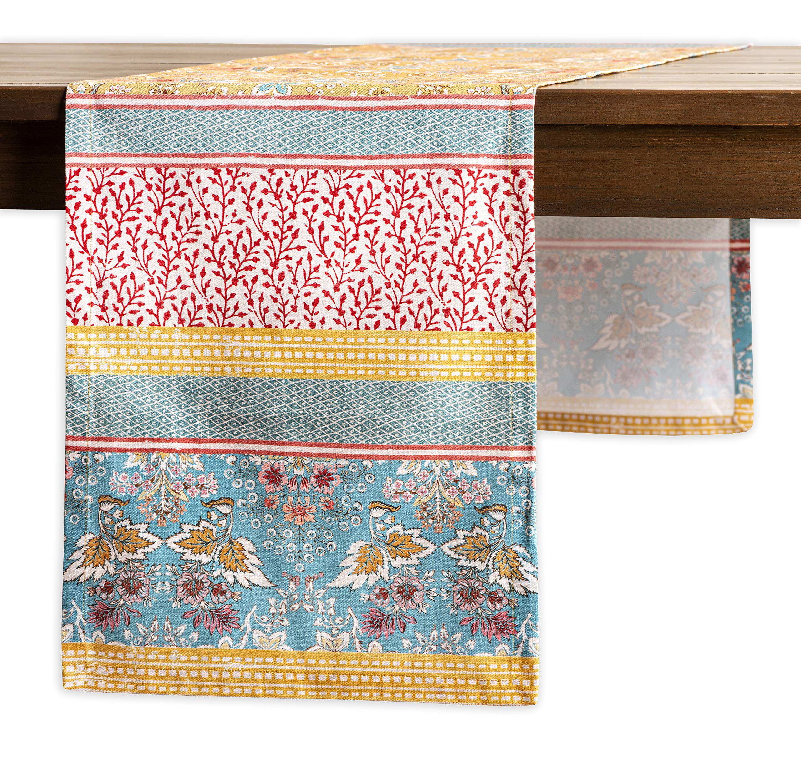 Maison d' Hermine Table runner 100% Cotton Single Layer Table Runners 180 CM long for Home Kitchen Dining Party Wedding Bridal Shower Gifts for Mothers Day (Marquise, 37 cm x 180 cm)