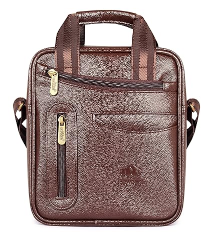 The Clownfish Enfield Sling Bag, Sling Bag for Travel, Sling Bag for Mens,Sling Bag for Women, Side Bag for Girls, Side Bag for Men, Messenger Bag, Tablet Bag (Coffee)