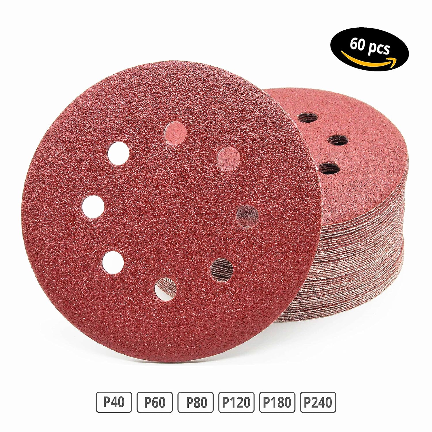 Professional Sanding Discs Diameter 115 mm Grit 40 for Eccentric