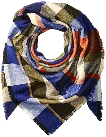 Women’s woolen check scarf
