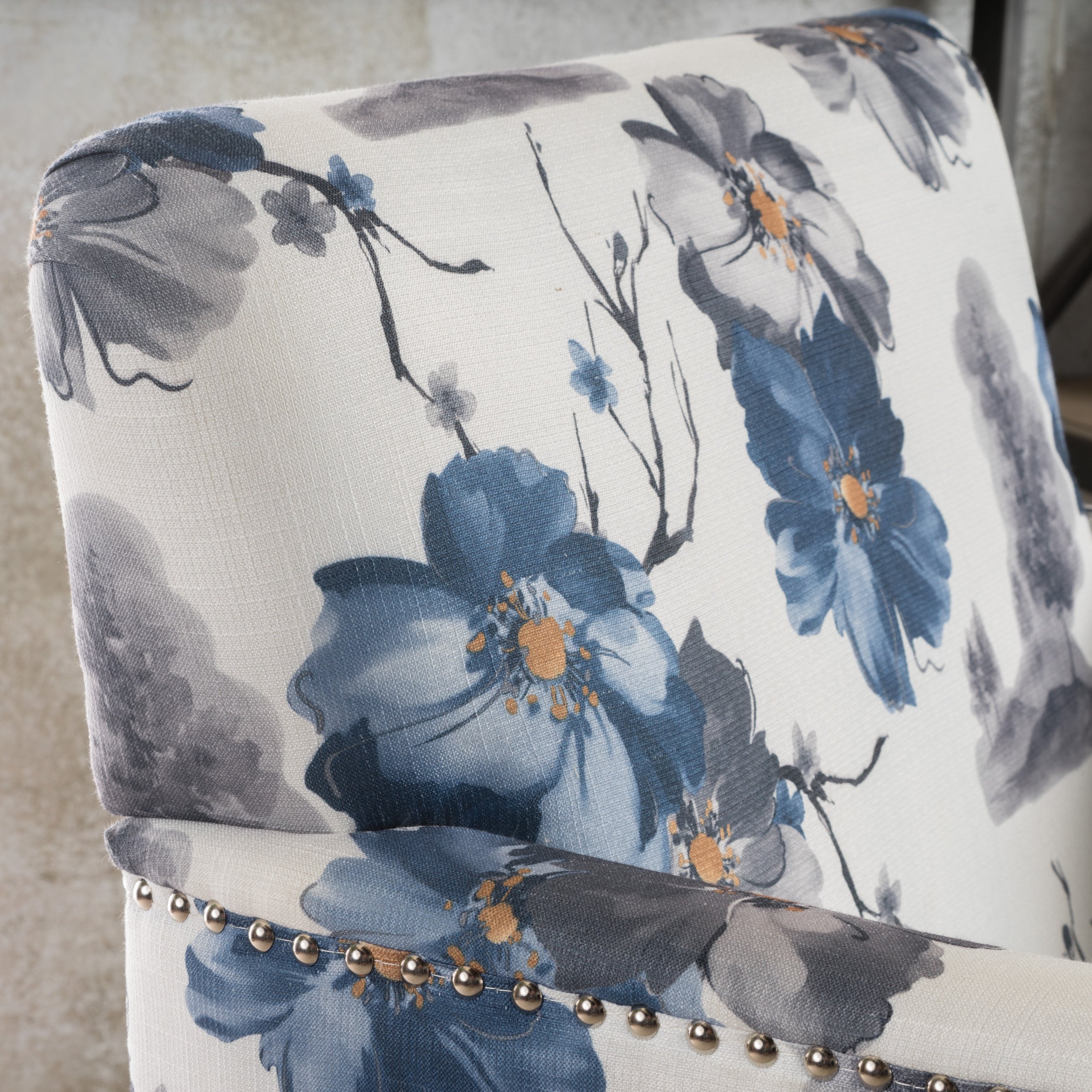 Christopher Knight Home Boaz Fabric Club Chair, Floral Print