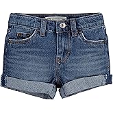 Levi's Girl's Girlfriend Fit Denim Shorty Shorts