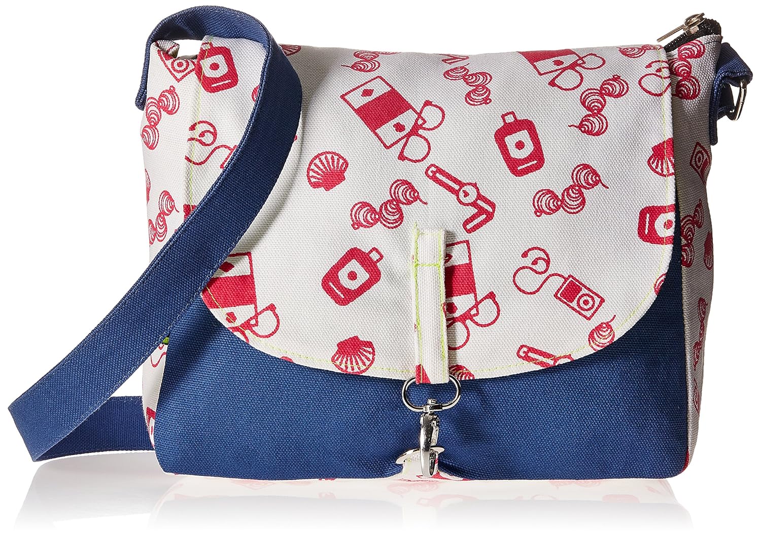 kanvas katha women's sling bag (navy blue) (kkvgt001)