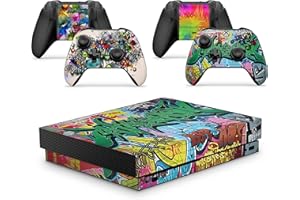 GIZMOZ N GADGETZ Graffiti Skins for Xbox ONE X XBX Console Decal Vinal Sticker + 2 Controller Set