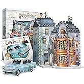 Wrebbit3D Special Limited Edition Harry Potter 3D Puzzle Model of Weasleys' Wizard Wheezes | Includes Mini Flying Ford Anglia