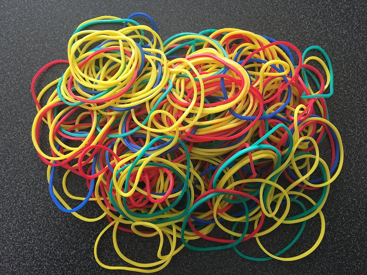 Assorted Colours Rubber Bands Approx 250 Bands Amazon.co.uk Office