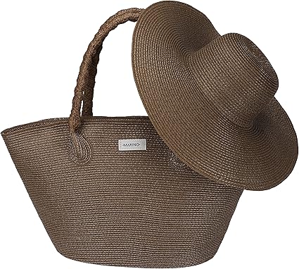 beach bag and hat set