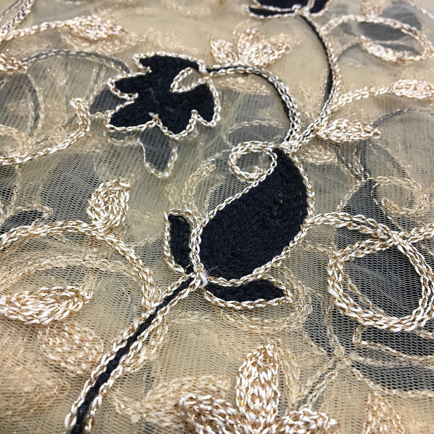 rani saahiba women's net embroidered dupatta