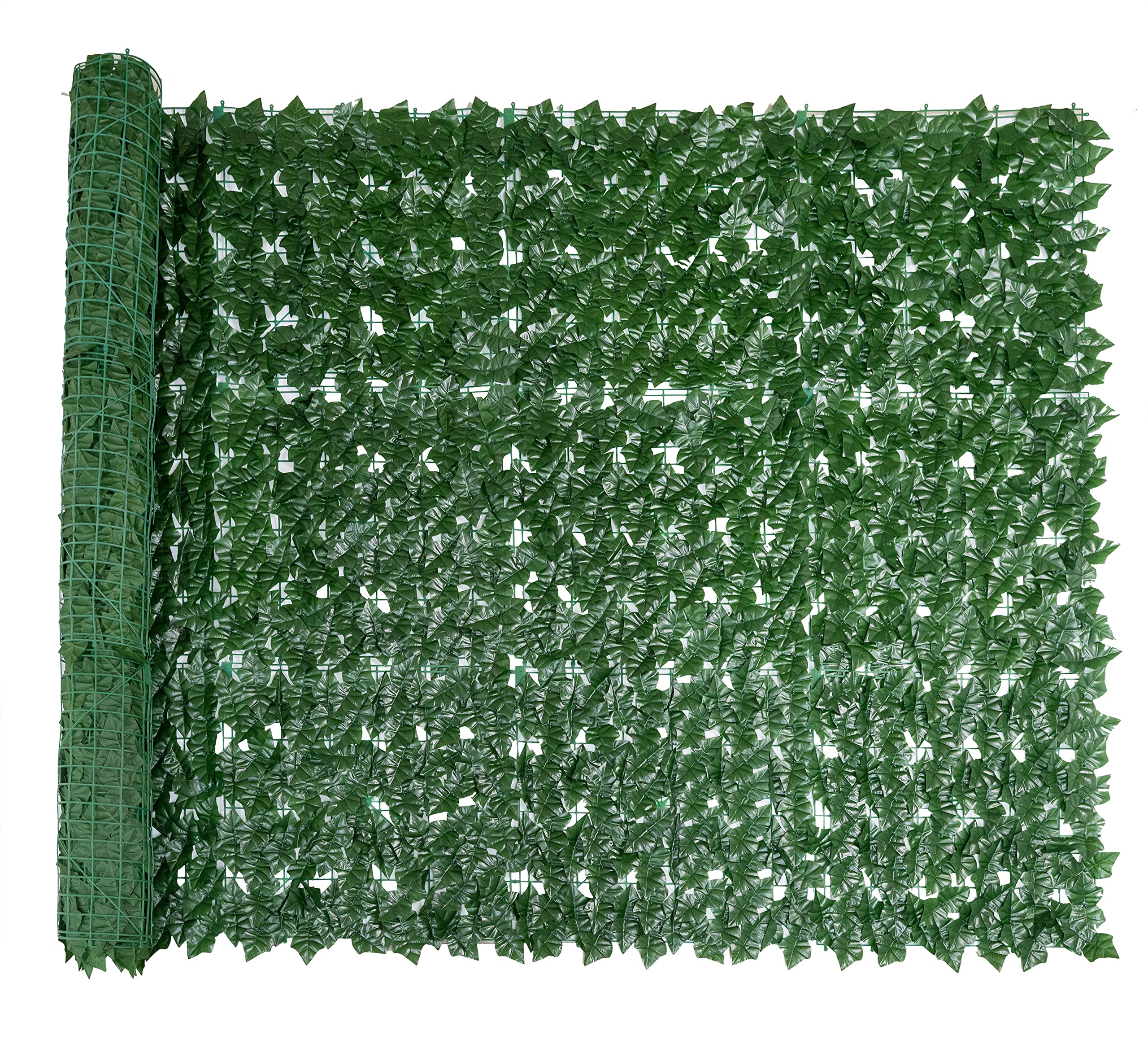 Photo 1 of Bybeton Artificial Ivy Privacy Fence Screen - 60" X 120" UV-Anti Fake Leaves Vines - Patio Balcony Privacy, Garden, Backyard Greenery Wall Decor