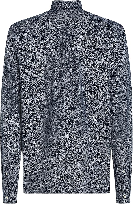 Chemise Homme Flex Poplin en Coton, Multicolore (Night Sky/Ivory Petal Prt), S — photo 6 sur 6
