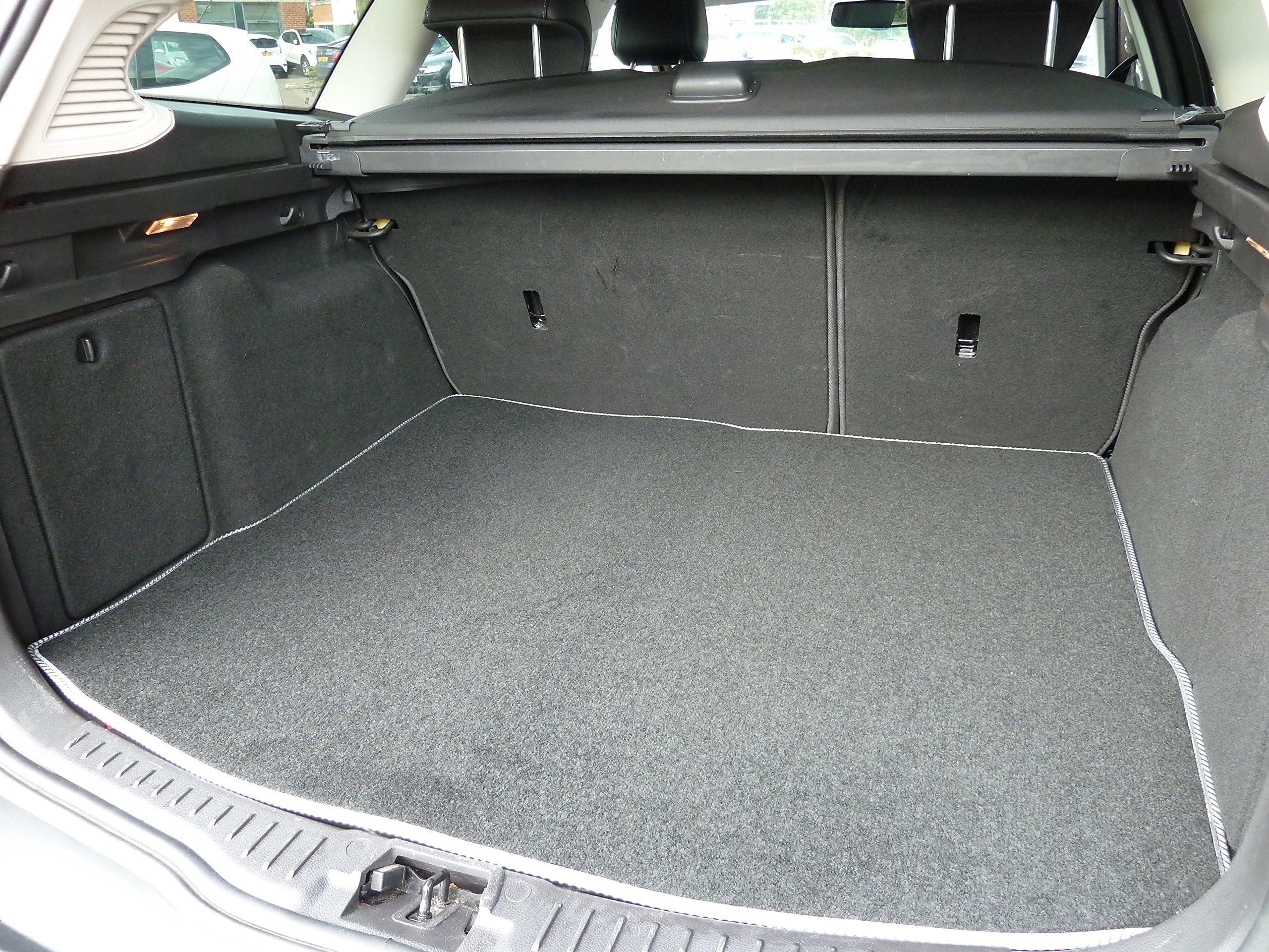 Connected Essentials Fully Tailored Boot Liner Boot Mat, Premium, Black with Grey Trim, 5056955