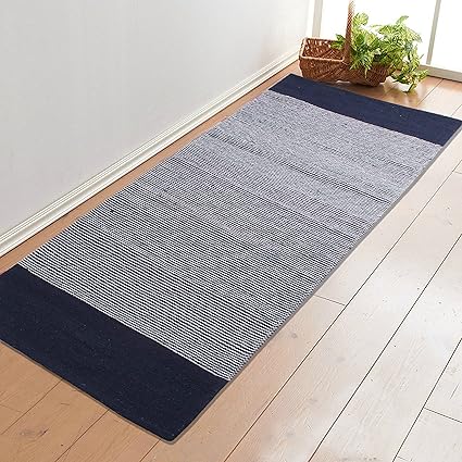 Saral Home Premium Quality Cotton Handloom Made Yoga/Exercise Rugs -70x170 cm
