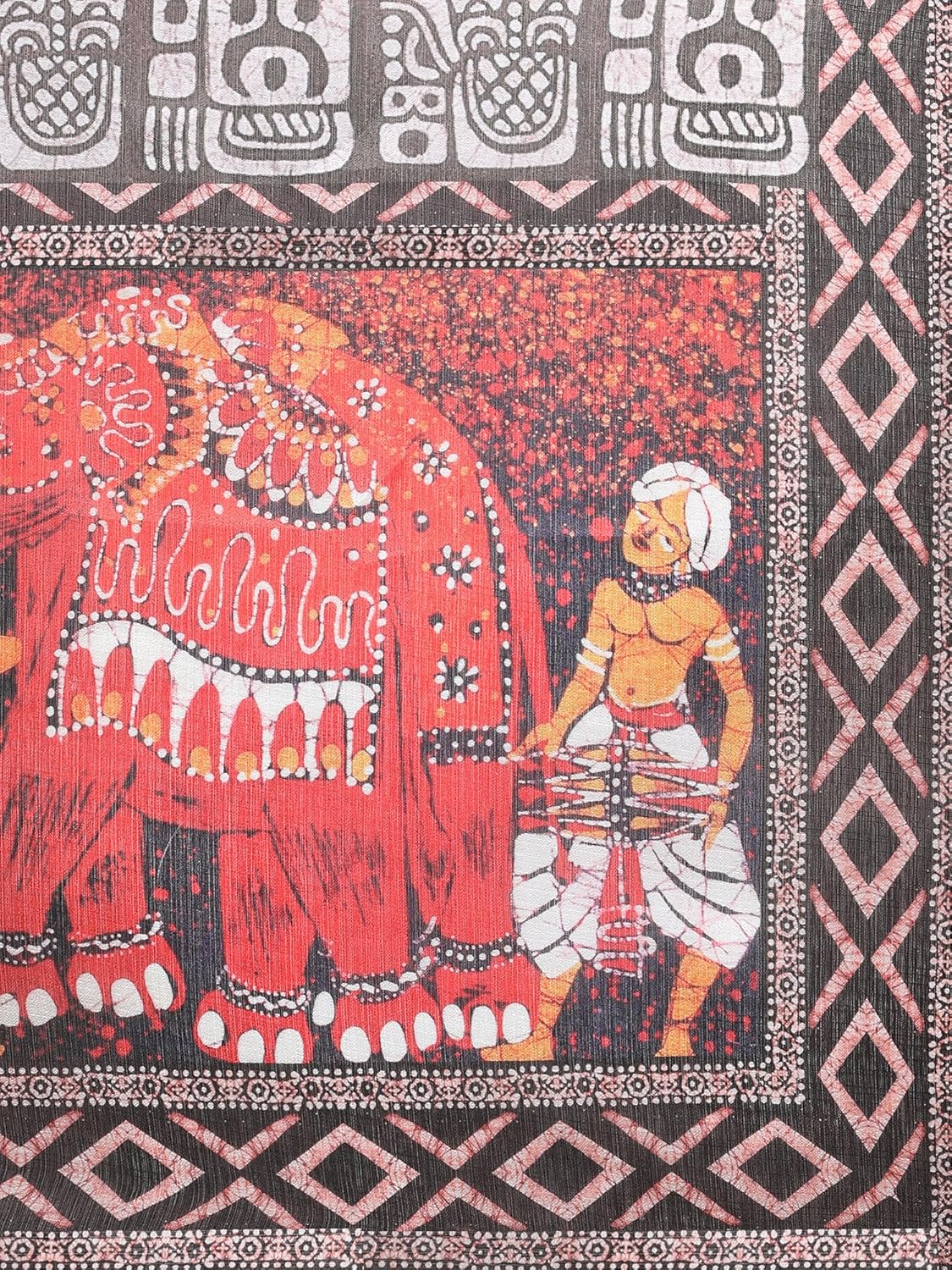 applecreation women's khadi silk dupatta (brown_dgdpt71)