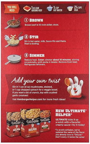 HAMBURGER HELPER DELUXE BEEF STROGANOFF, 5.5 OZ