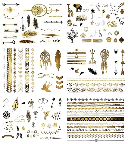 Amazon Com Terra Tattoos Small Temporary Tattoos 125 Black Amazon Com Terra Tattoos Small Temporary Tattoos 125 Black