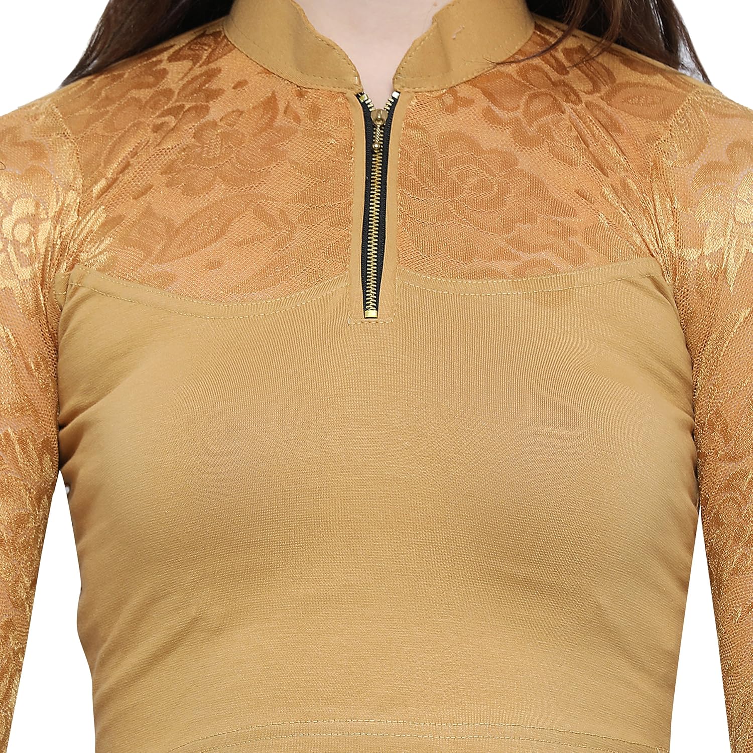 janasya women's cotton lycra stretchable readymade blouse