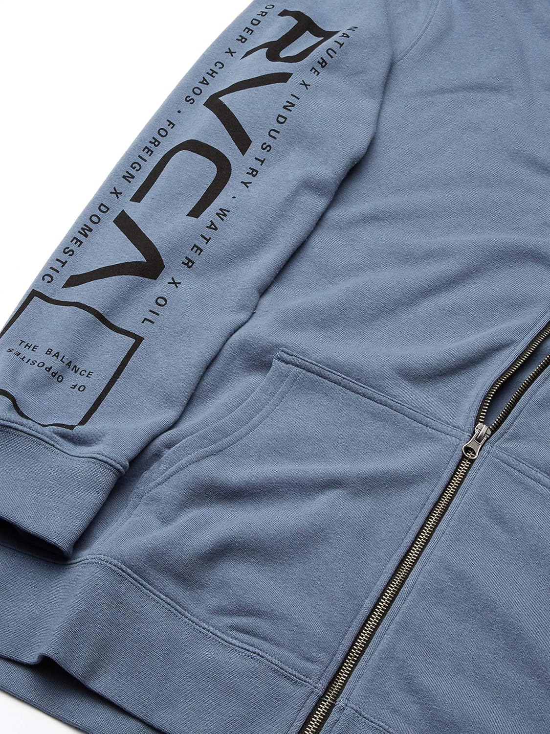 RVCA Men's Swift Zip Up Hooded Sweatshirt: Clothing