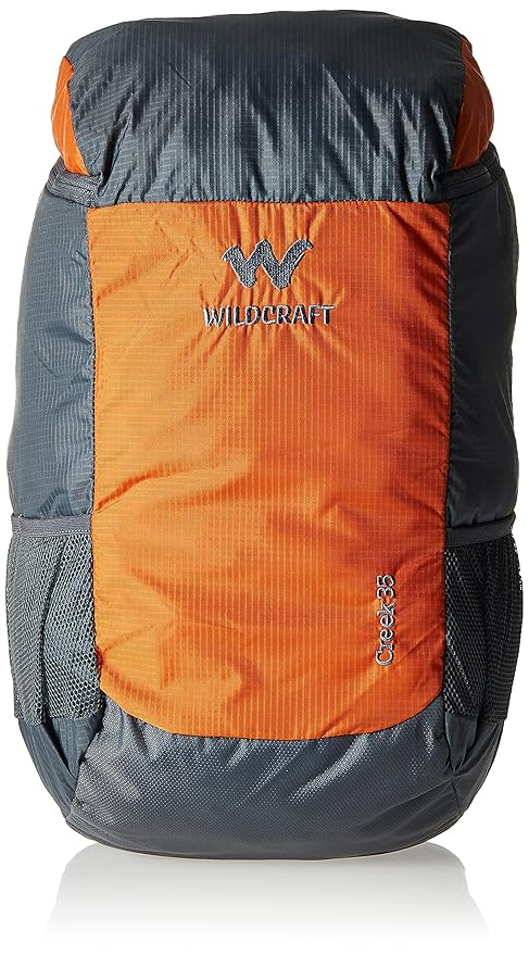 wildcraft 60 ltrs orange rucksack