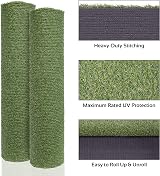 GardenKraft 4m x 1m Artificial Grass Roll 15mm High-Density UV Stabilised view 4