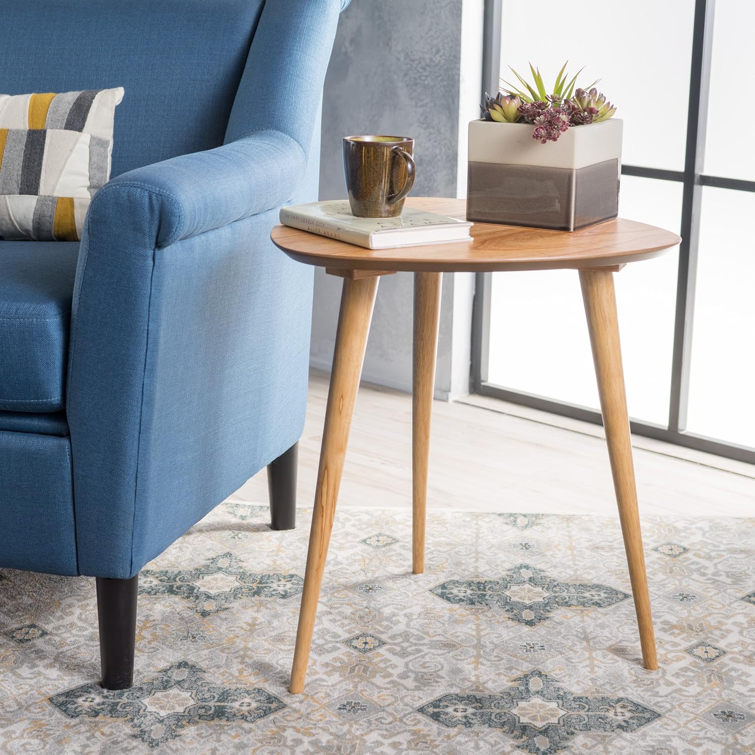 Best wood mid century end table