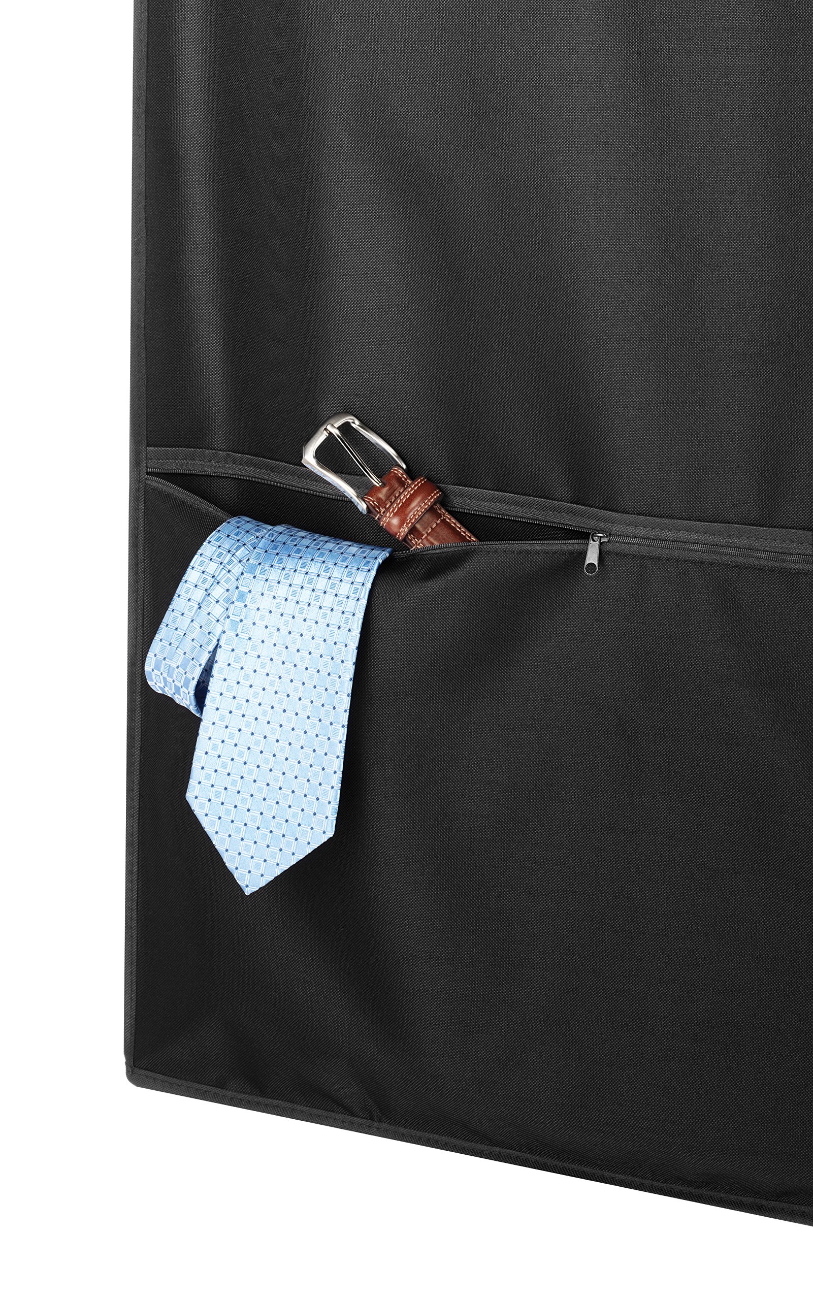 Whitmor Whitmor Zippered Garment Bag with Pocket, Black