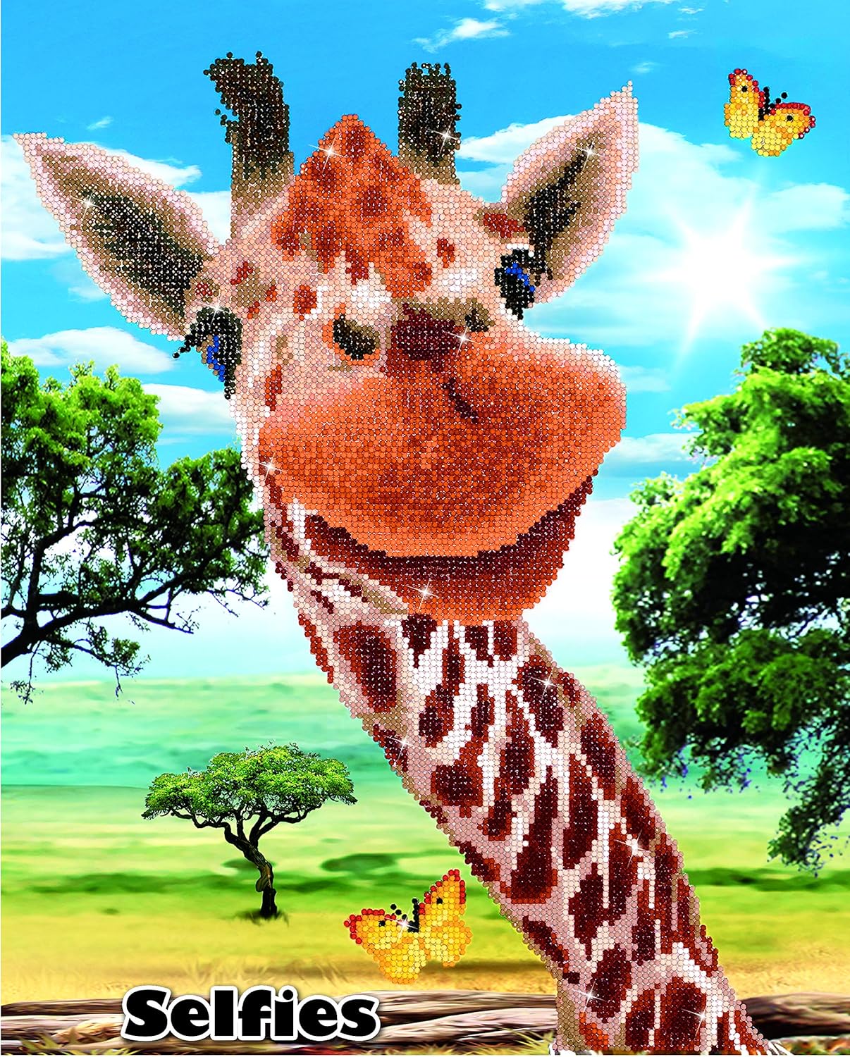 Diamond Dotz Diamond Painting Kit: Hey There, Assorted, 42x52cm: Buy