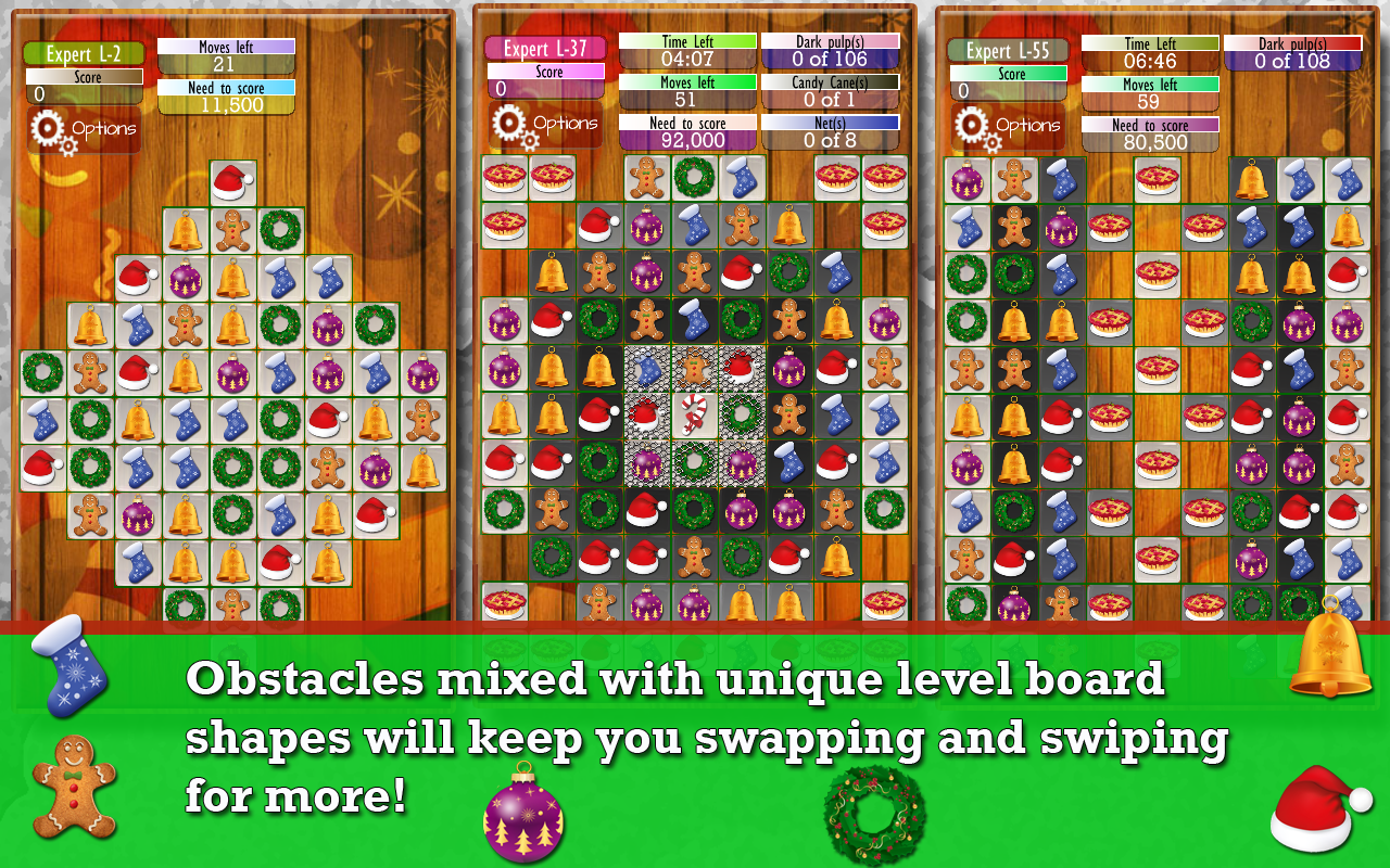 Holiday Drops - Match three puzzle