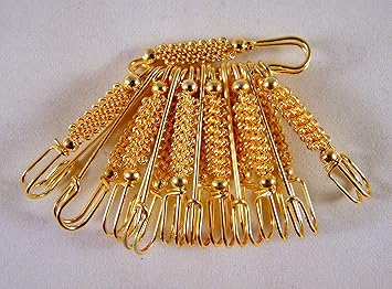 Arts Crafts Sewing Sarvam Decorative Safety Pins Saree Pins