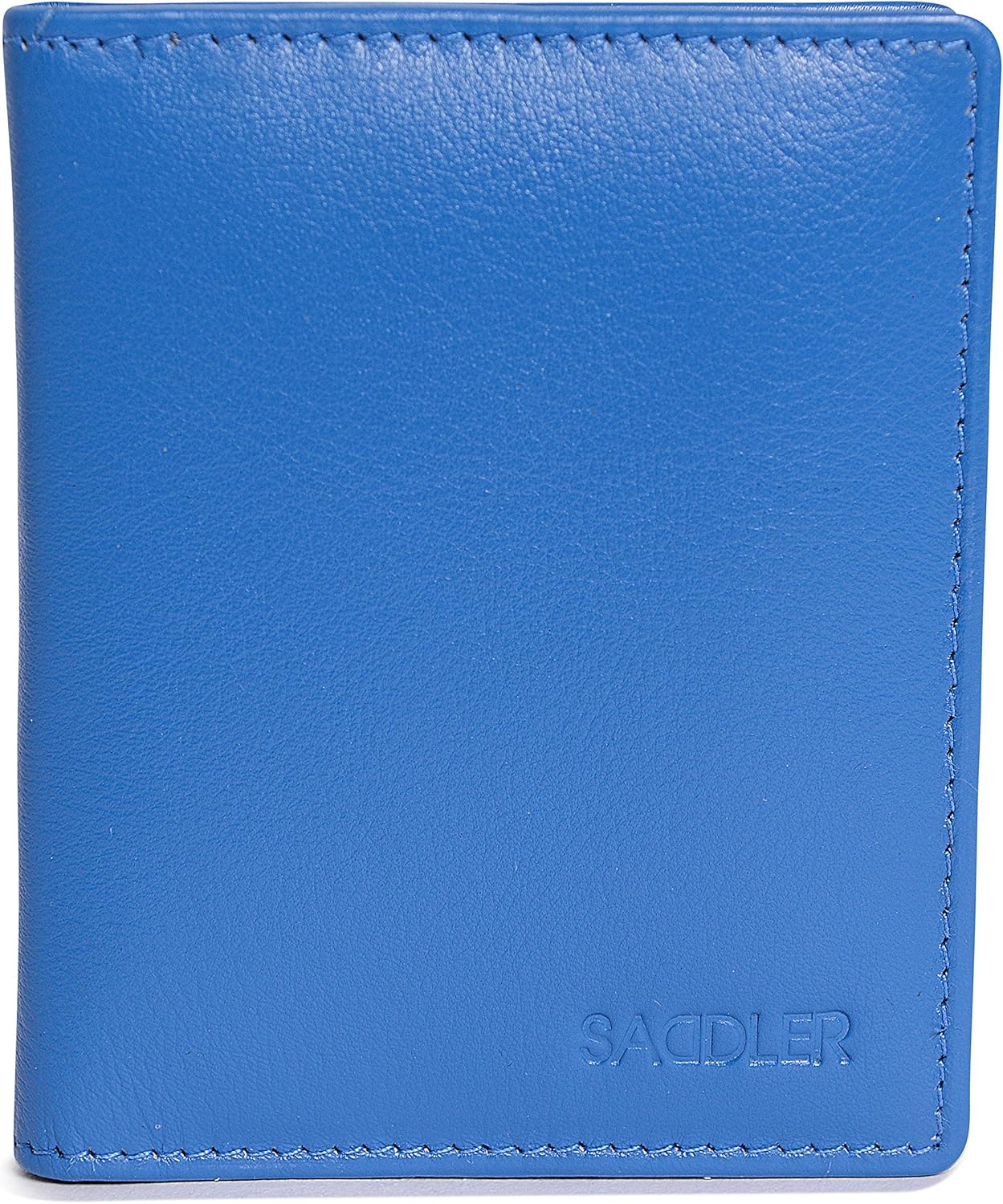 SADDLER Soft Leather Mini RFID Credit Card Holder, Blue, 12.0 x 8.5 x 2.0 cm - Image 3